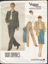 2786 DON SAYRES LONG JACKET, PANTS, MOCK WRAP SKIRT PATTERN 8